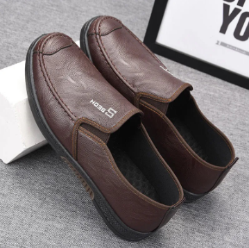Rubber Shoes For Men Black Casual Formal Fashion Classic Shoes
