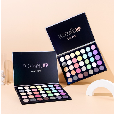 BEAUTY GLAZED Blooming up 35 Colors Eyeshadow Palette Make Up Shimmer Matte Pigment Multi-Color Powder