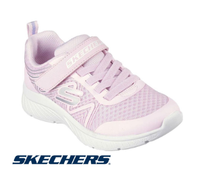 Skechers Girls Microspec Plus - Swirl Sweet Sneakers