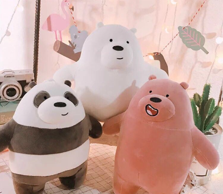 We Are Bears Stuffed Toys Plush Soft Toys 8inch (22cm) We Bare Bear