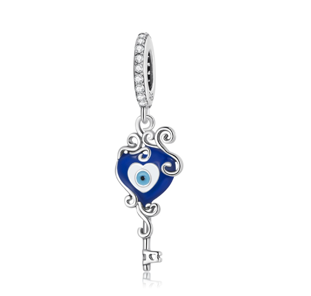 Bamoer 925 Silver Devil Eyes Dark Style Personality Fashion Charm Diy Bracelet Or Necklace Accessories Jewelry D15
