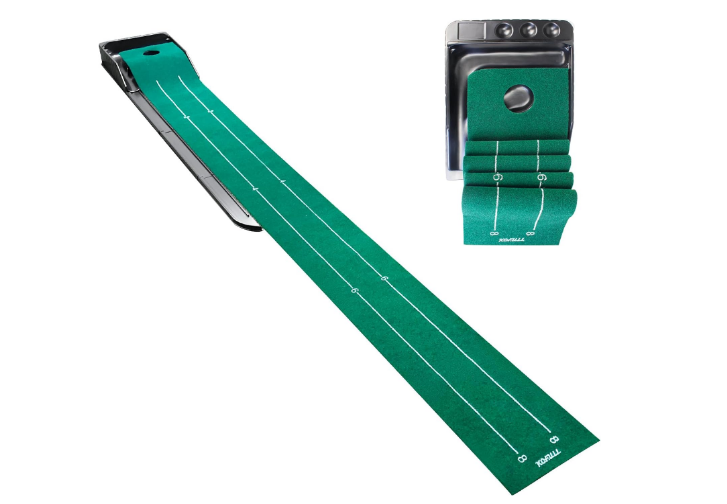KOFULL Putting Green Putting matt for Indoors Golf Putting Mat - Indoor Putting Green with Automatic Ball Return, Putting matt for Golf Practice, Golf Gifts for Men, Women