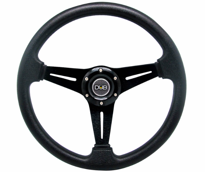 Dub Steering Wheel 25D (Black) Steering Wheels & Accessories