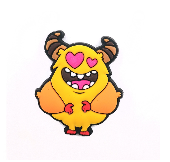 Cute Heart Crocs Charms Mike Wazowski Jibbits Charm Pin Monster University Jibits Crocks for Women Shoes Accessories M4