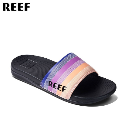 Reef One Slide Women's Sandals - Retro Stripes