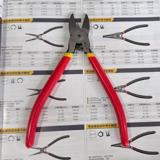 6 Inch Chrome Vanadium Steel Material Professional Diagonal Pliers Wire Cutters Nozzle Pliers