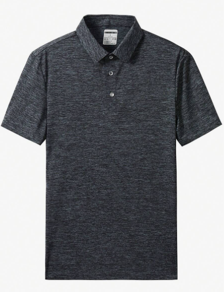 Men Quick-Dry Seamless Polo Shirt, Stand Collar T-Shirt, Ice Silk Short Sleeves, Stretchy, Sweat-Absorbing And Quick-Drying, Suitable For Fitness, Training, Running, Cycling, Golfing, Quick-Dry Clothi