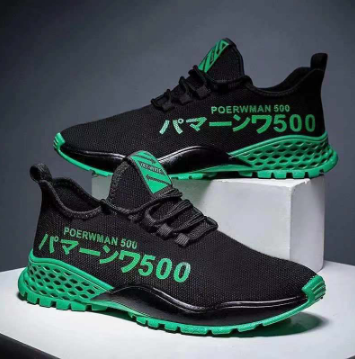 500#Men's casual shoes lightweight breathable woven running shoes wholesale
