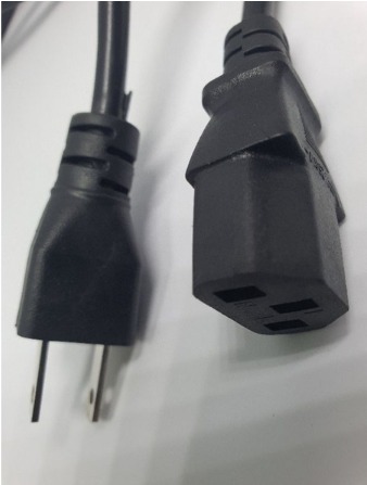 Power Cord Heavy Duty For Monitor. Printer, Rice Cooker Pc And More Home And Office Appliances