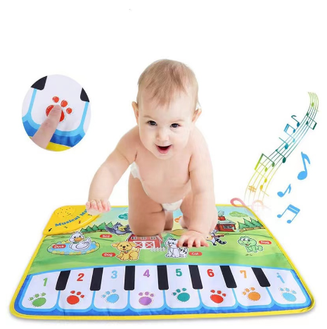 Baby Musical Piano Play Mat Animal Farm Music Carpet kids educational toys