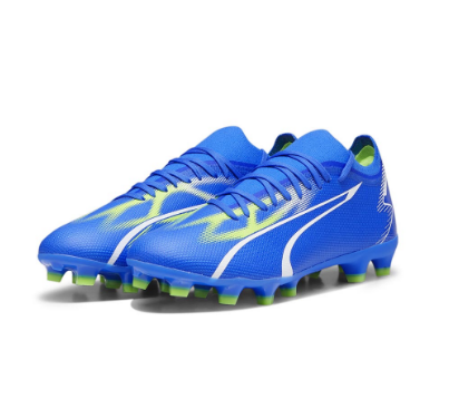 PUMA Unisex ULTRA MATCH FG/AG Soccer Cleats (Blue)