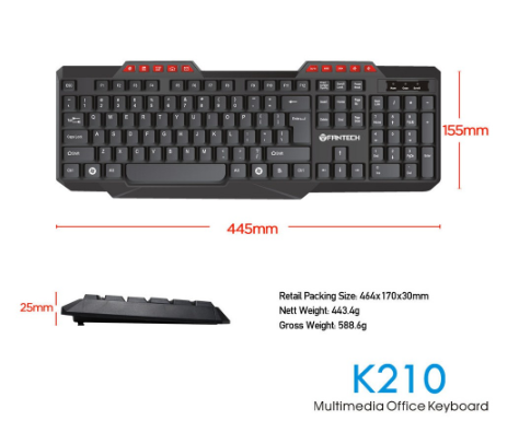 Multimedia Office Quiet Typing Keyboard