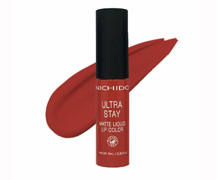 Nichido Ultra Stay Matte Liquid Lip Color - Iconic Red