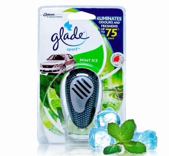 Glade Sport Primary Car Air Freshener 7ml (Mint Ice)