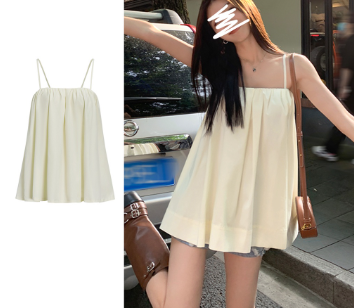 Lovito Women Basic Tank Top L67AD045 Apricot