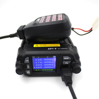 Upgraded Version Qyt KT-8900D 25W Power Mobile Radio 136-174MHz/400-480MHz Dual Band Quad Display New Feature Mobile