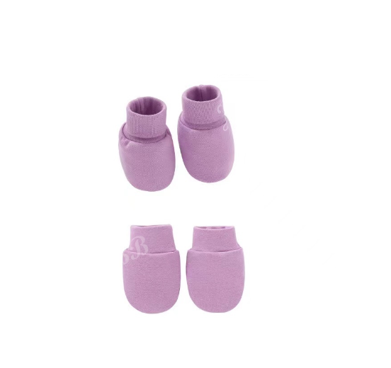 Baby Mittens and Booties Set Newborn Infant Cotton Mitten Set M23