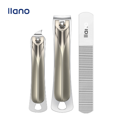 Llano Nail Clippers Stainless Steel Clipper Fingernail Cutter Manicure Tools Trimmer