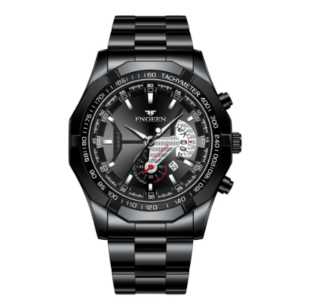 FNGEEN Men Fashion Business Quartz Watch with Date M10