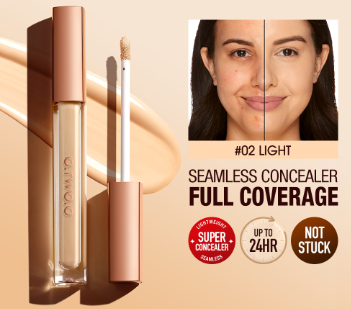 O.TWO.O Liquid Concealer Full Cover Long Lasting Matte Moisturizing Coverage Dark Circles Face Makeup