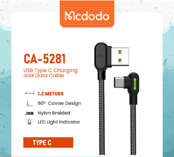 Mcdodo CA-5281 USB Type C Charging and Data Cable 1.2m QC 4.0 Gaming