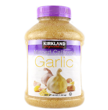 Kirkland Signature Minced California Garlic 1.36kg