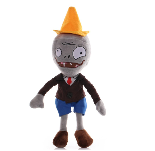 30CM Plants vs Zombies Plush Doll Peashooter SplitPea Clown Zombie Figures Soft Stuffed Toys Kids Halloween Gift Z24