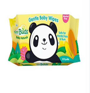 Tiny Buds Organic Baby Wipes 65's