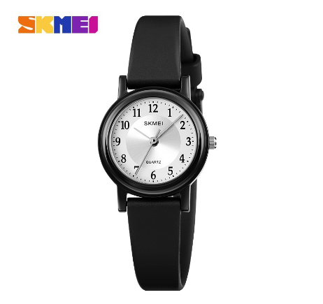 Skmei Quartz Simple Small Dial Design Waterproof Watch For Women 1659 BLACK NUMBER