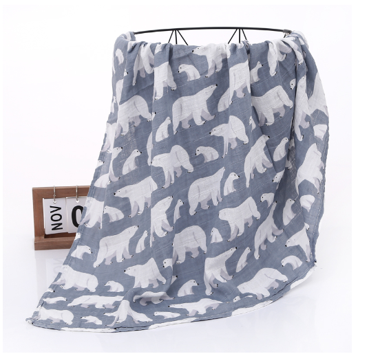 Stocks Cotton Baby Swaddle Blanket Stroller Player S4