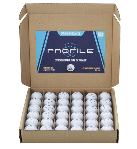 WILSON Profile Distance Golf Ball 36 pack