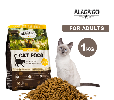 ALAGAGO Cat Dry Food 1KG Cat Food Balanced Nutrition for Adult Cats