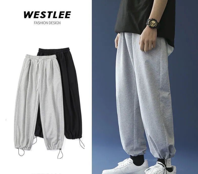 DS Unisex Plain Baggy Cotton Jogger Pants For Men (M-2xl)