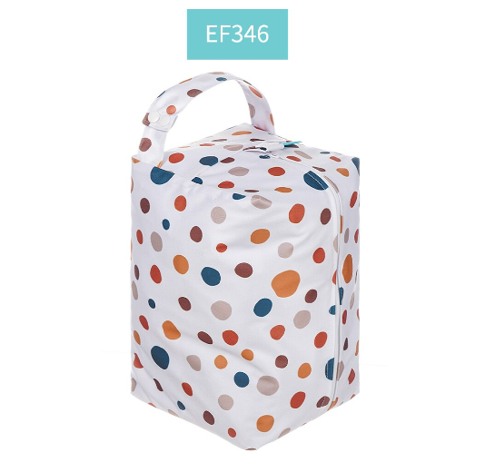 Happyflute Baby Diaper Pads Reusable Waterproof Fashion Prints Wet  Dry Cloth Wet Bag Mums Storage Travel Nappy Bag 0010