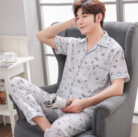 Full Button Terno Pajama Sleepwear for big size men
