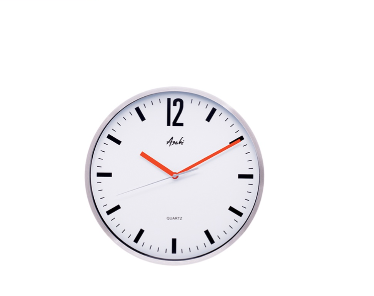 Asahi M 6009 Round Wall Clock 14 Inches