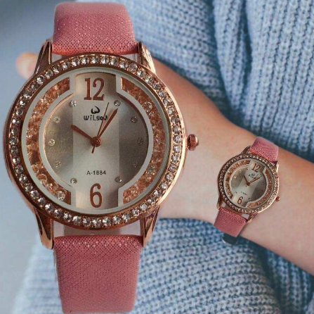 Elegant Wedding Party Watch Shimmering Glitters Ladies Quartz Watch