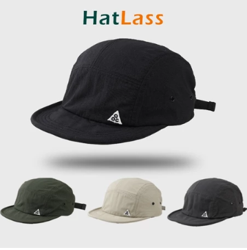 HatLass 5-Panel Baseball Cap/ Quick-dry Waterproof Sports Hat Breathable Fashion Short Brim Cap Unisex Camp Hat