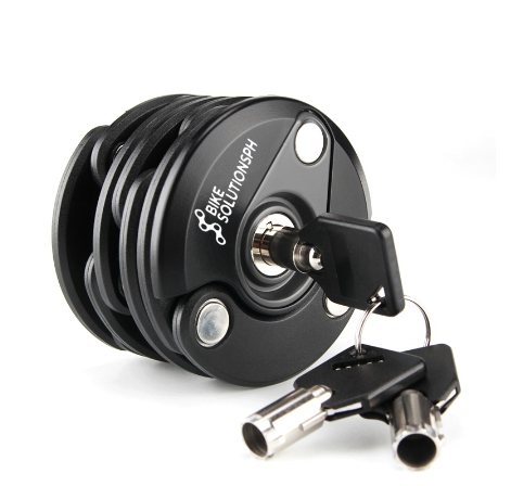 Cyclix Folding Bike Lock H Lock Hamburger Shape Bicycle Anti Theft Black Cycling Lock