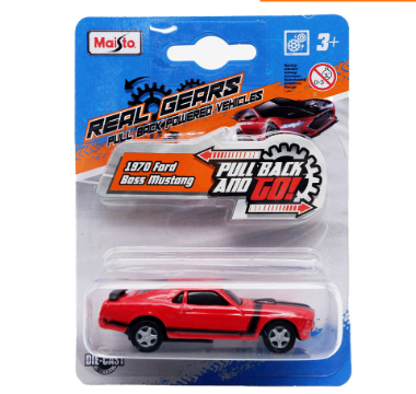 Maisto Fresh Metal 1970 Ford Boss Mustang Red 3 inch Die-cast Vehicle