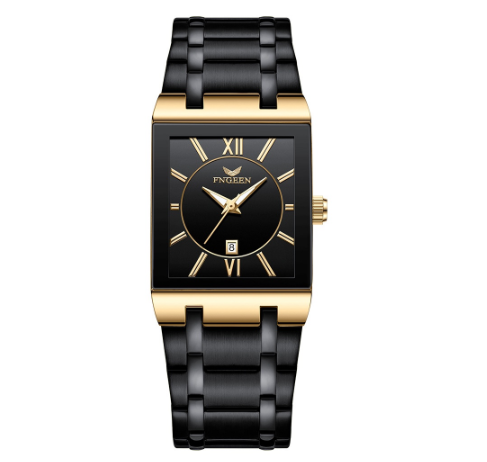 Business Men's Watch Waterproof Calendar Men's Square Watch Stainless Steel Quartz Foreign Trade Watch M7