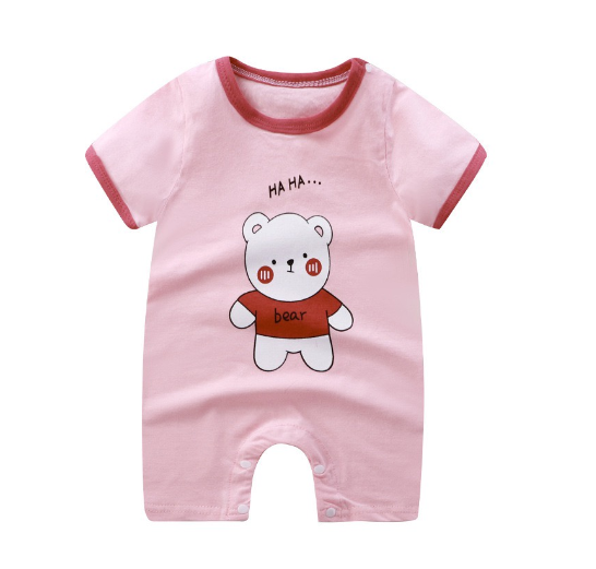 Baby Short-Sleeved Jumpsuits Joys and Girls Clothes 0-12 Months S6