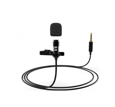 Fifine C2 Cardioid Condenser Clip-on Lavalier Lapel Microphone with 3.5mm Audio Connector