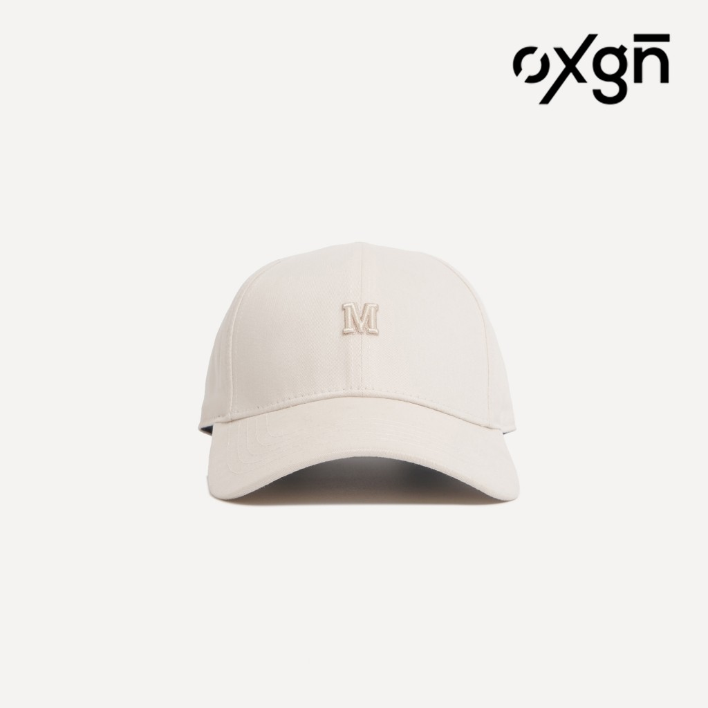OXGN M Embroidered Curved Cap For Men And Women (Cream)