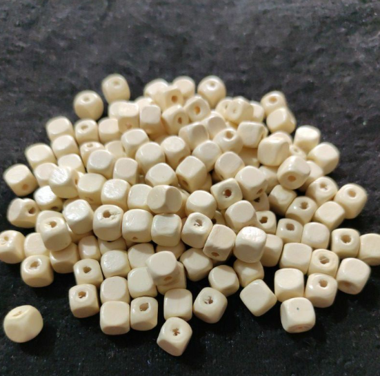 WOOD BEADS CUBE 8MM FOR DIY CRAFT