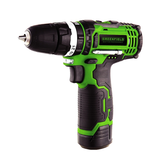 Greenfield Cordless Drill Set 12V