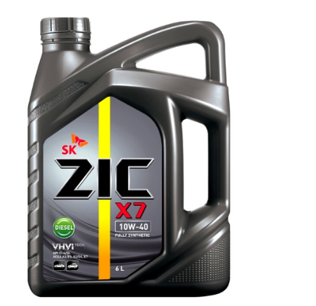 SK ZIC X7 DIESEL 10W-40 Fully-Synthetic Engine Oil 6L
