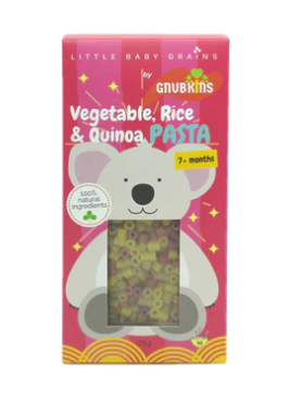 Little Baby Grains Vegetable, Rice & Quinoa Pasta 125g