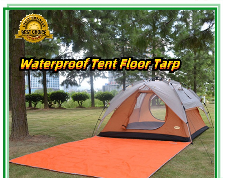 Waterproof Tent Floor Tarp Picnic Mat Ultra Light Pocket Tent Footprint Beach Tarp with Camping Bag