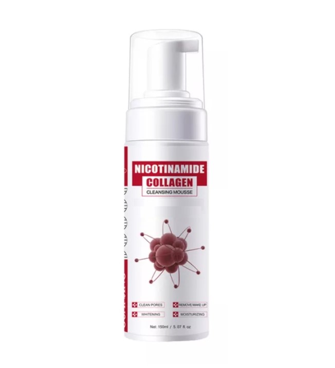 BMRS Nicotinamide Collagen Cleansing Mousse Skincare Cosmetics Clean Pores Removes Make Up